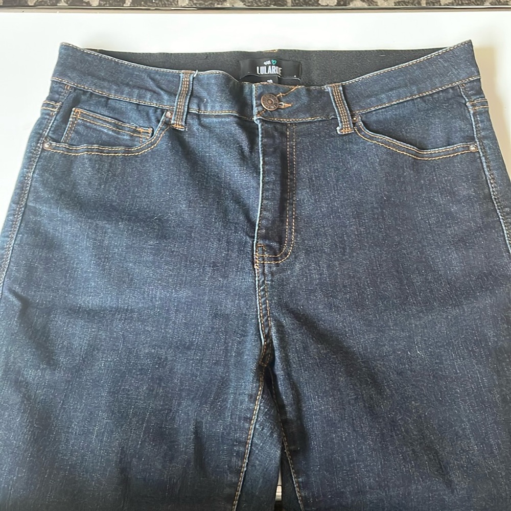Lularoe skinny denim dark wash. GUC